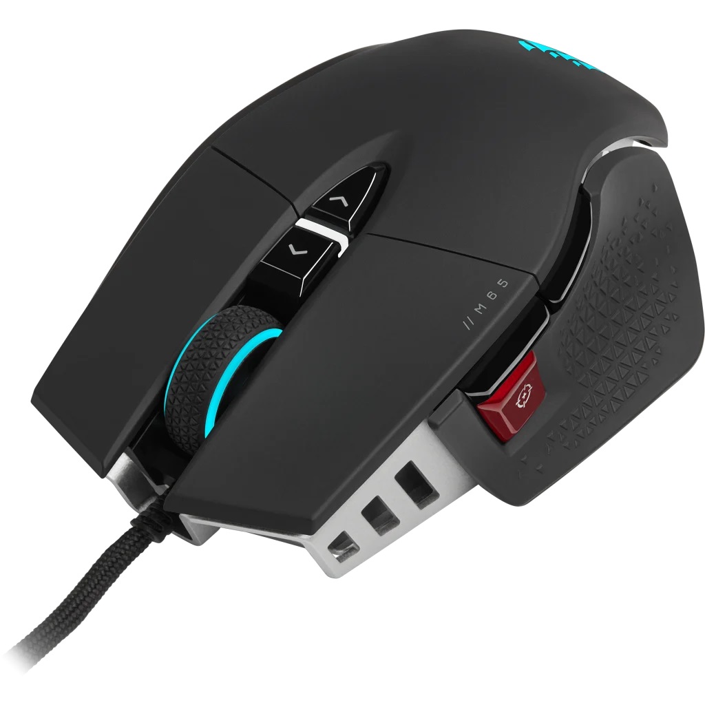 CORSAIR M65 RGB ULTRA/ Herní/ Optická/ Pro praváky/ Drátová USB/ Černá 