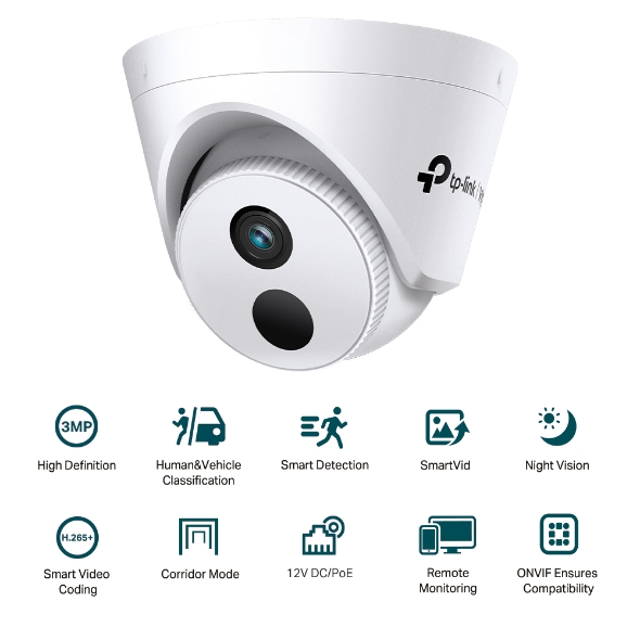 VIGI C430I(4mm) 3MP Turret Network Camera 