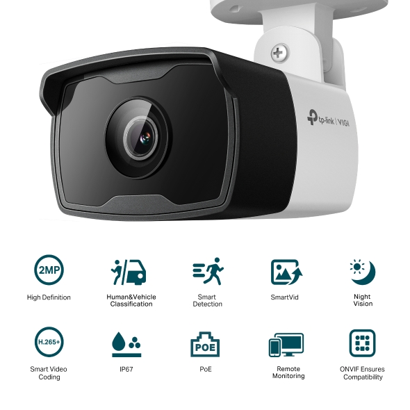 VIGI C320I(6mm) 2MP Outdoor Bullet Network Cam 