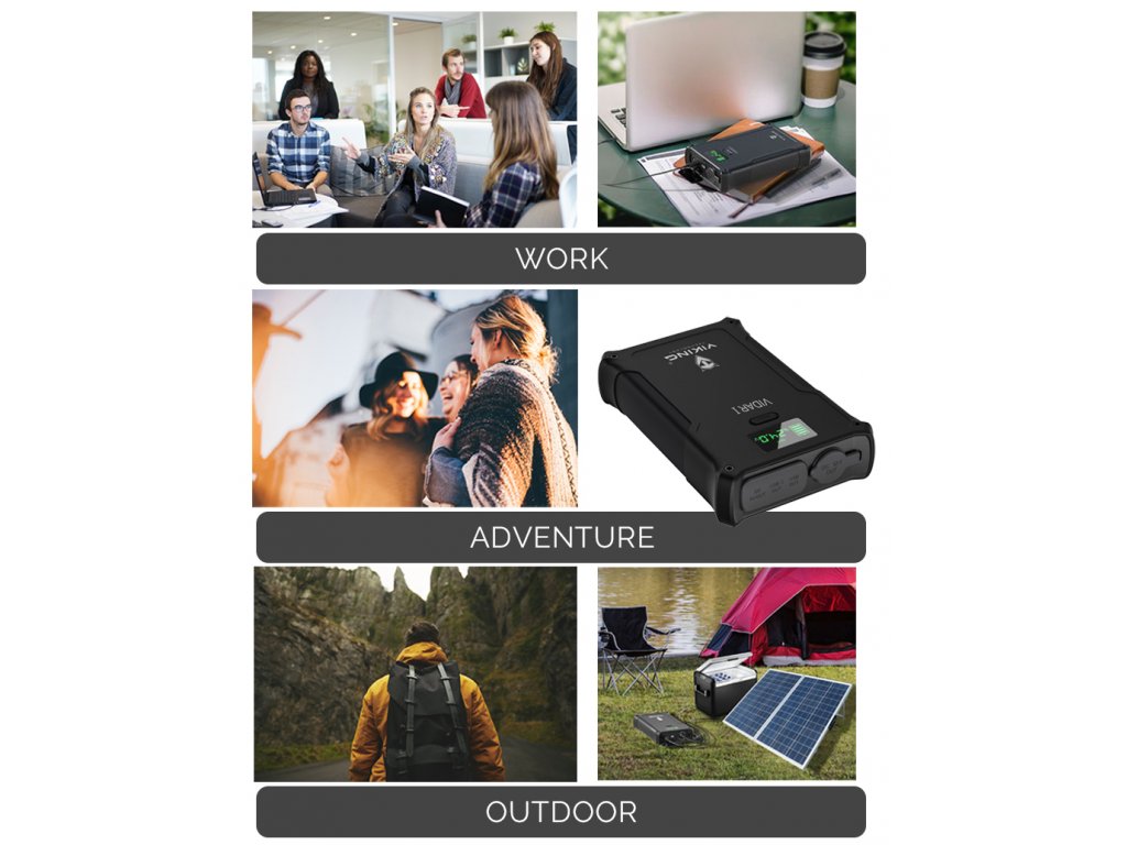 Viking outdoorová powerbanka VIDAR I,  36000 mAh 