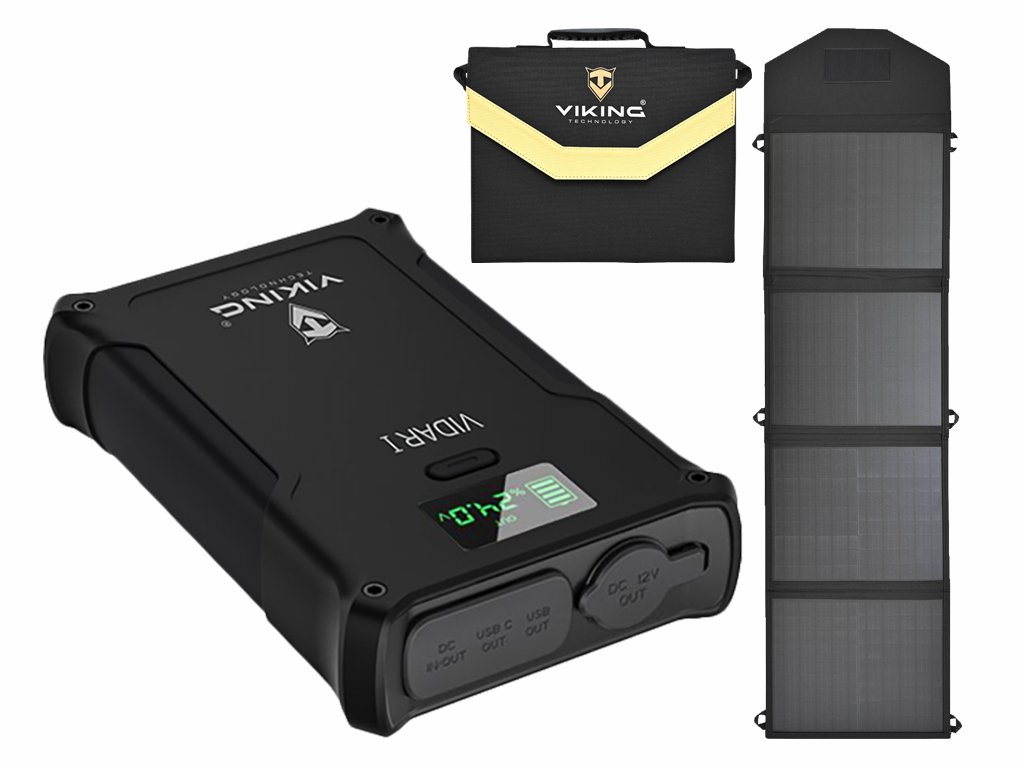 Set powerbanka Viking VIDAR I a solárny panel Viking L60