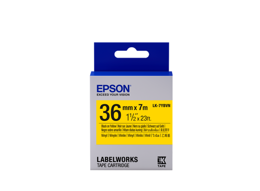 Epson Tape Cartridge LK-7YBVN Vinyl, Black/ Yellow 36 mm / 7m