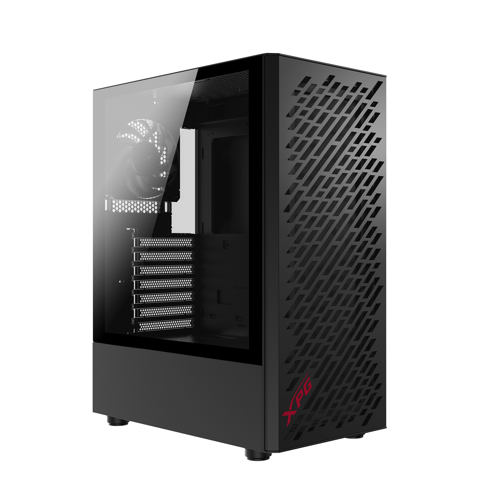 Adata XPG VALOR AIR/ Midi Tower/ Transpar./ Čierna