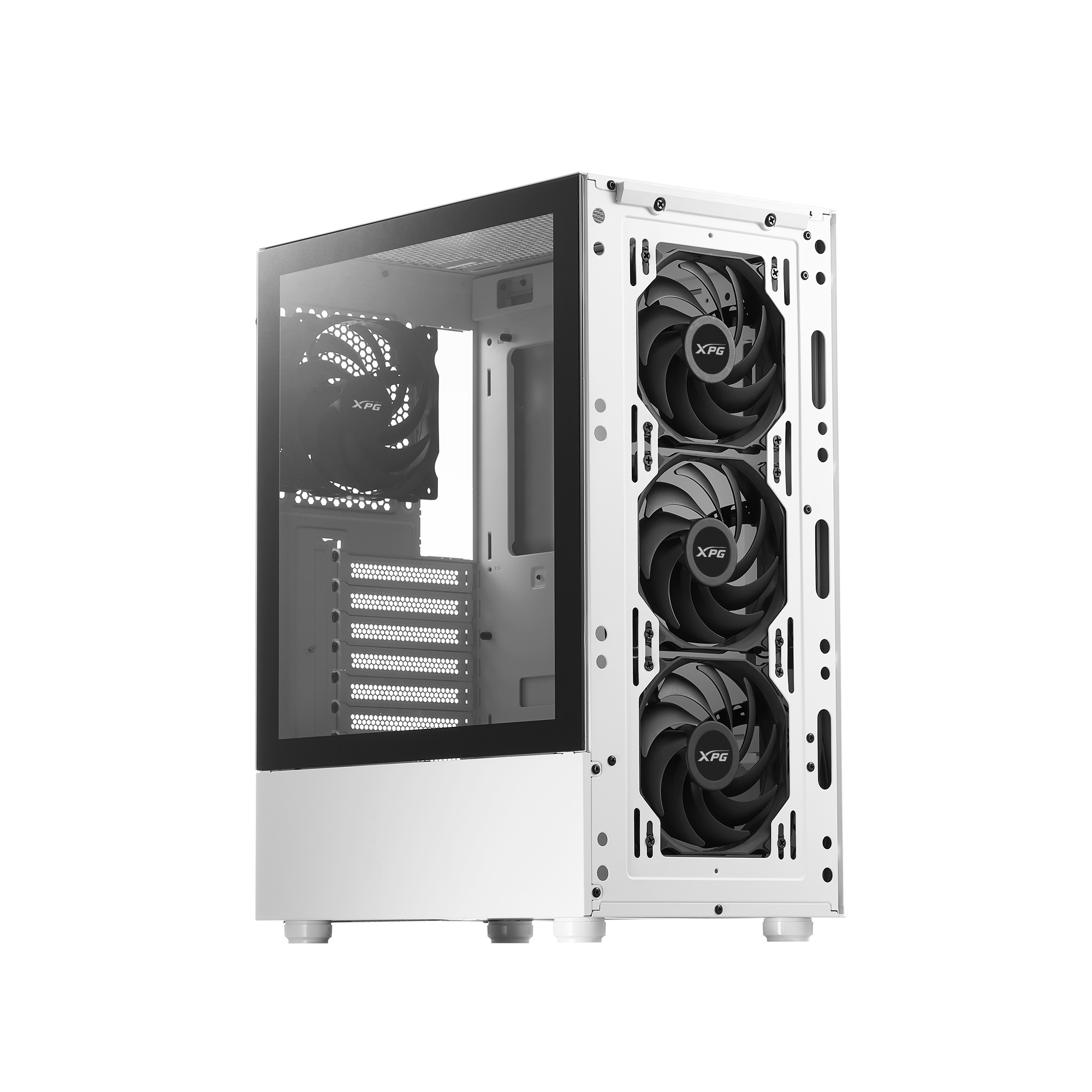 Adata XPG VALOR MESH/ Midi Tower/ Transpar./ Biela 
