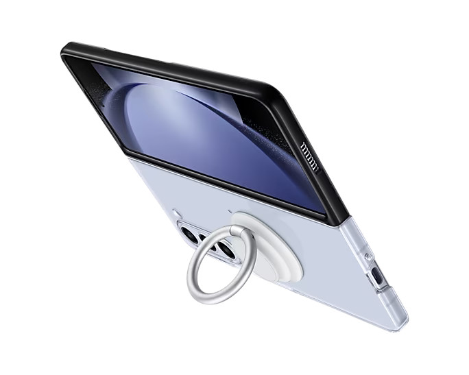 Samsung Průhledný kryt s odnímatelným úchytem na příslušenství pro Galaxy Z Fold5 Transparent 
