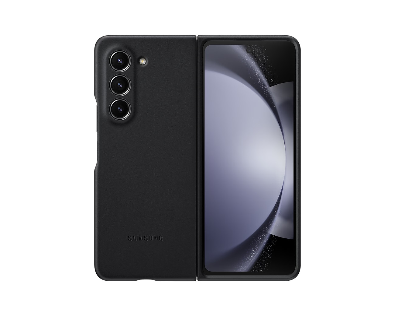 Samsung Zadný kryt z eko kože pre Galaxy Z Fold5 Graphite