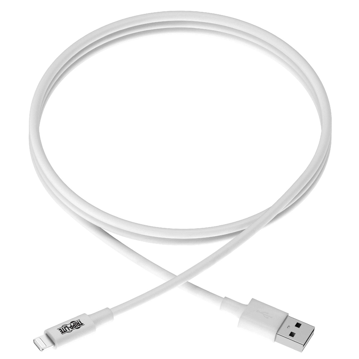 Kábel USB-A 2.0 / Lightning Synchronizácia/ Nabíjanie, MFi Certified, Samec/ Samec, biela, 1.83m 