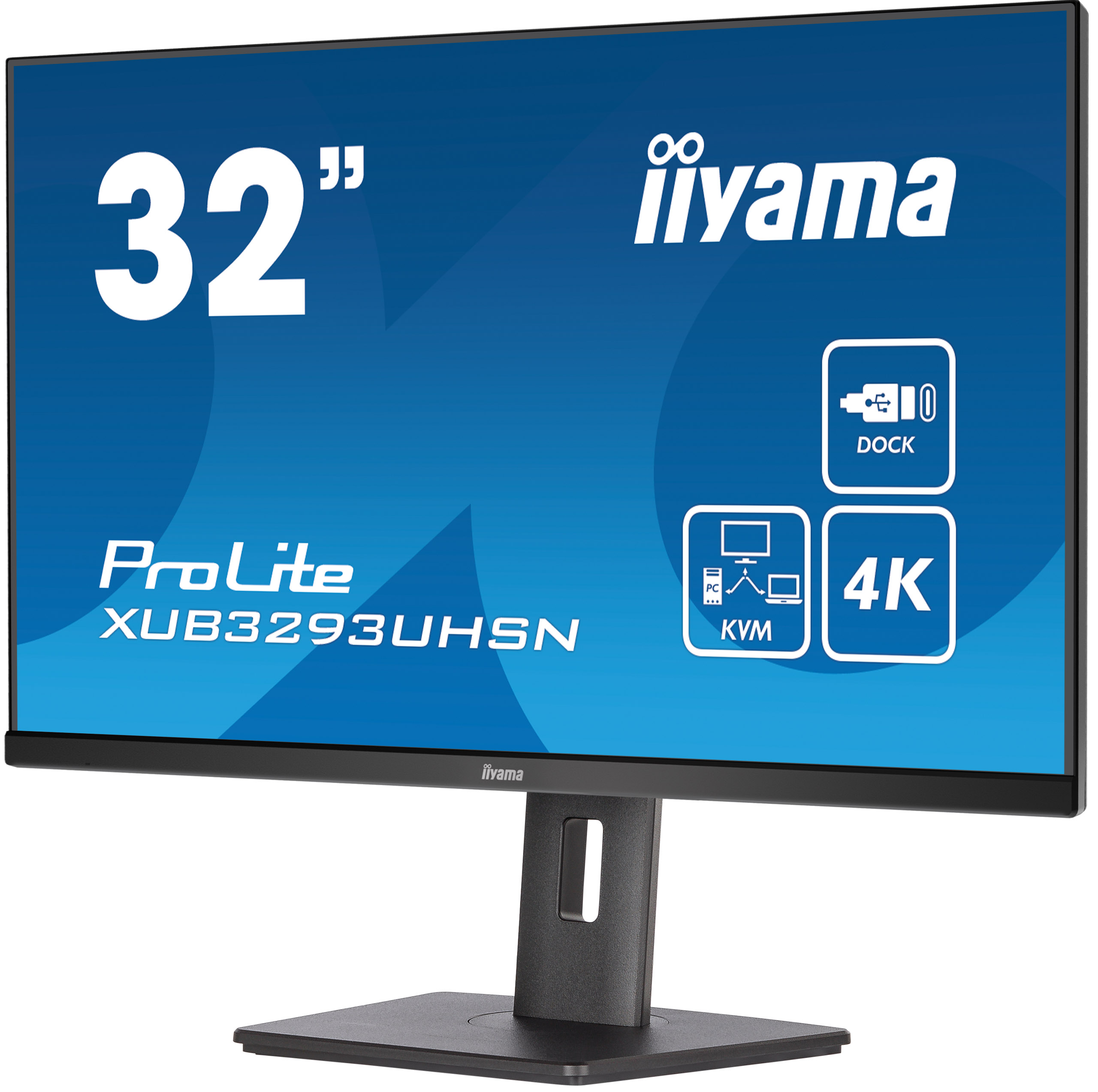 iiyama ProLite/ XUB3293UHSN-B5/ 31, 5"/ IPS/ 4K UHD/ 60Hz/ 4ms/ Black/ 3R 