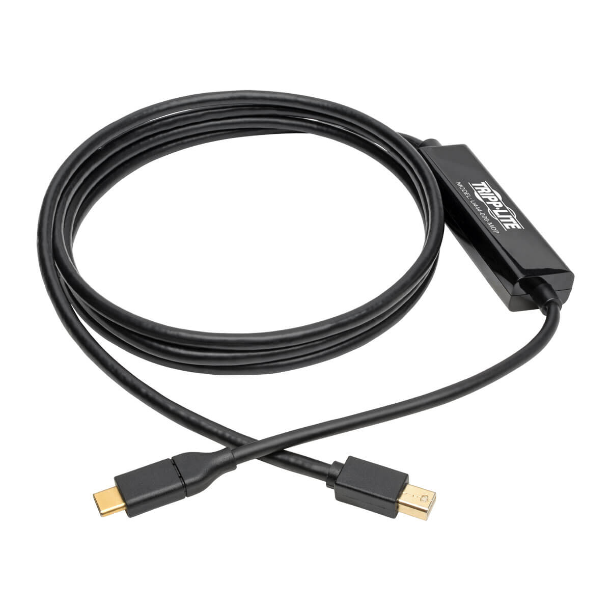 Tripplite Adaptér USB-C / Mini DisplayPort (Samec/ Samec), 4K 60Hz, černá, 1.8m 
