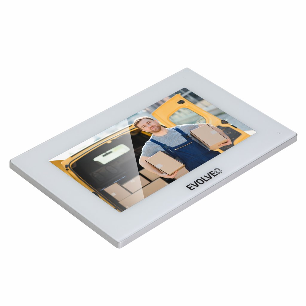 EVOLVEO DoorPhone AP1-2, drôtový videotelefón s aplikáciou, biely 