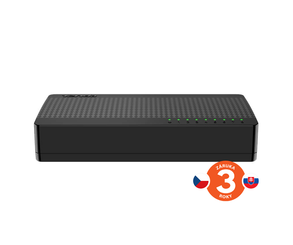 Tenda SG108M 8-portový Gigabit Ethernet Switch,  10/ 100/ 1000Mbps,  Plast,  Desktop 