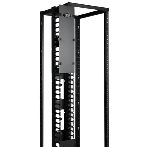 Tripplite Káblový manažér vert. SmartRack6"(15.24cm), káblový kanál s výrezmi pre káble a krytom 