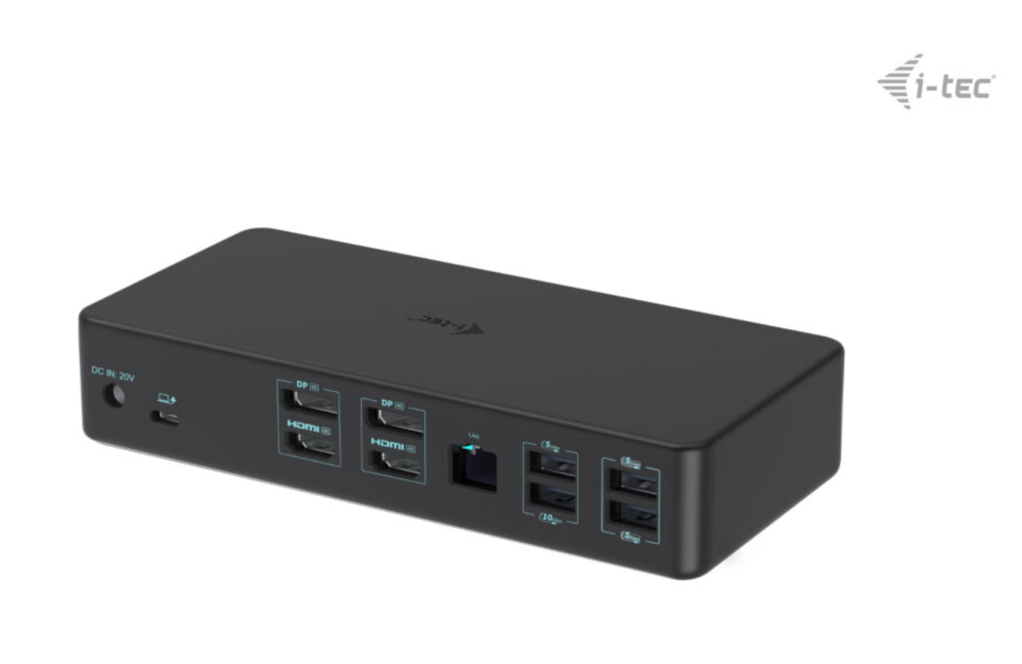 i-tec USB 3.0/ USB-C/ Thunderbolt 3 Professional Dual 4K Display Docking Station Gen2, PD 100W 