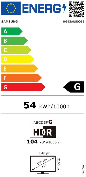 43" LED-TV Samsung 43AU8000 HTV 