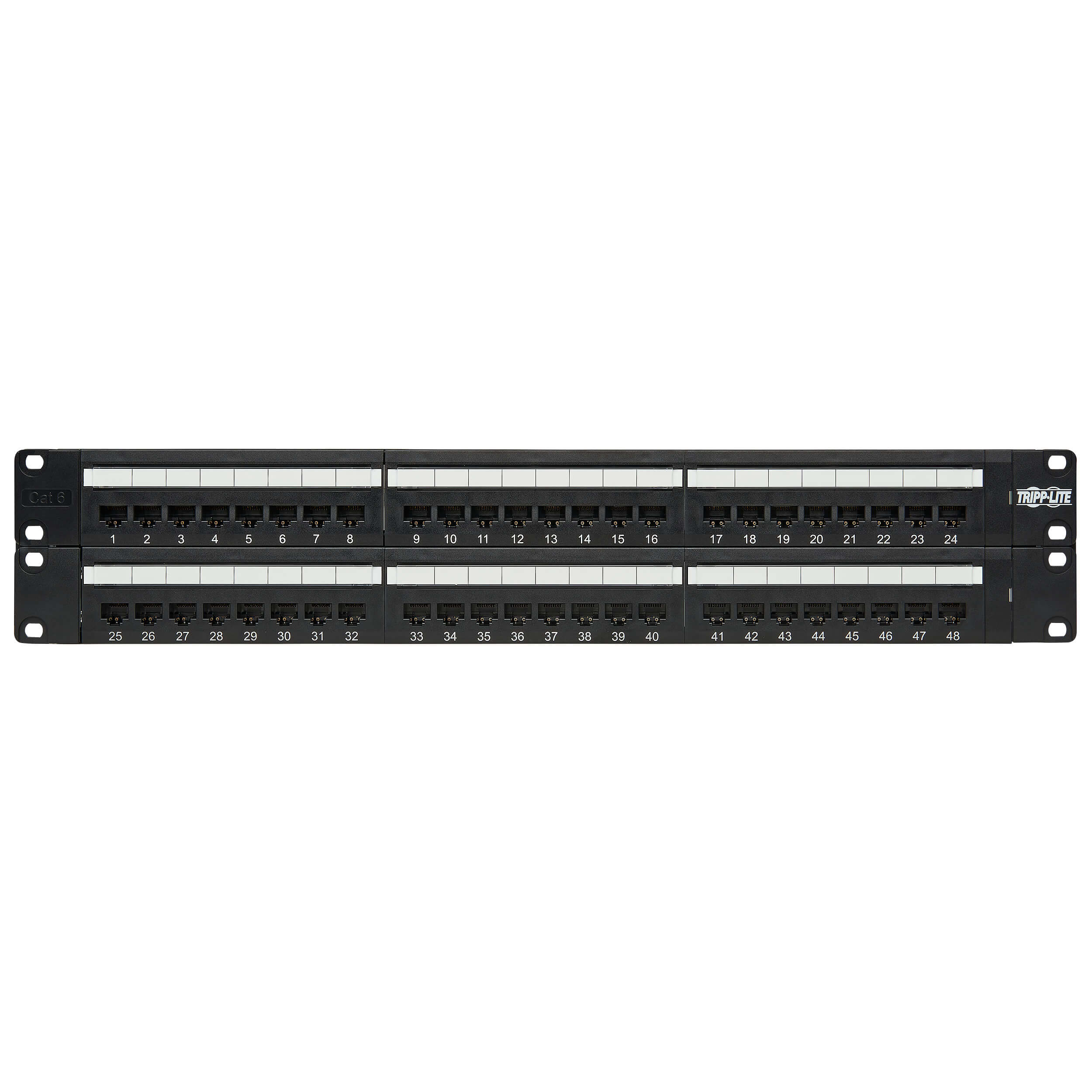 Tripplite Patch panel pro montáž do racku 2U, 48x Cat6/ Cat5 568B, RJ45 Ethernet 