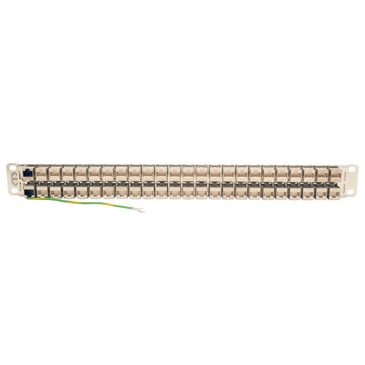 Tripplite Patch panel priechodný STP tienený pre montáž do racku 1U, 48x Cat6a, RJ45 Ethernet 