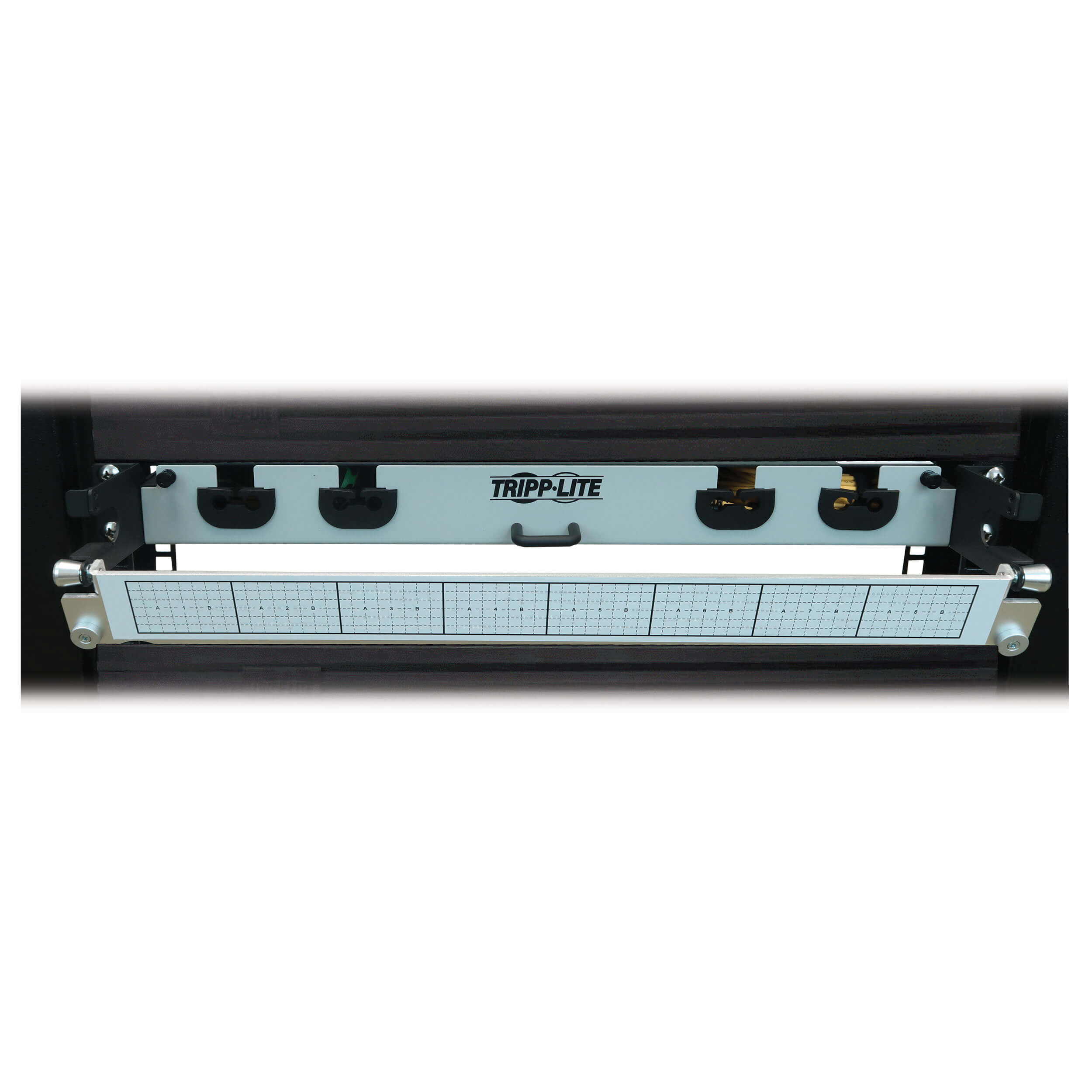 Tripplite Patch panel 1U, 6x (4x Duplex M/ M LC/ LC) 8F Trunk Cables, OS2 Singlemode, 10m 
