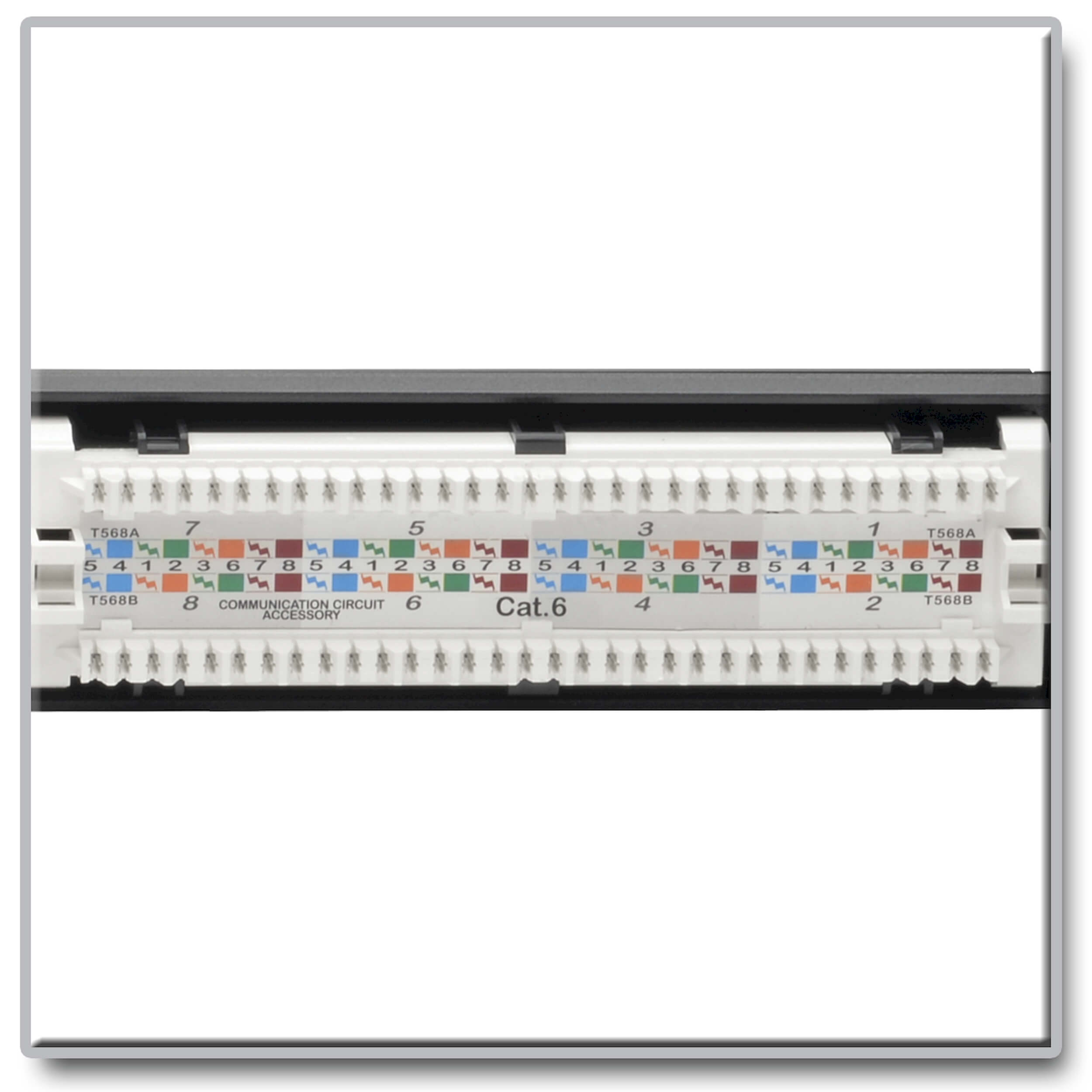 Tripplite Patch panel pre montáž do racku 1U, 24xCat6 PoE+ Compliant, 110/ Krone, 568A/ B, RJ45 Ethernet 