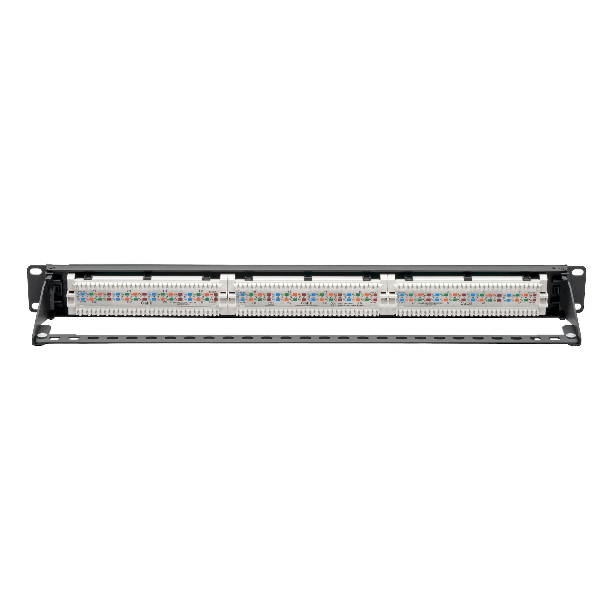 Tripplite Patch panel pro montáž do racku 1U, 24xCat6 PoE+ Compliant, 110/ Krone, 568A/ B, RJ45 Ethernet 