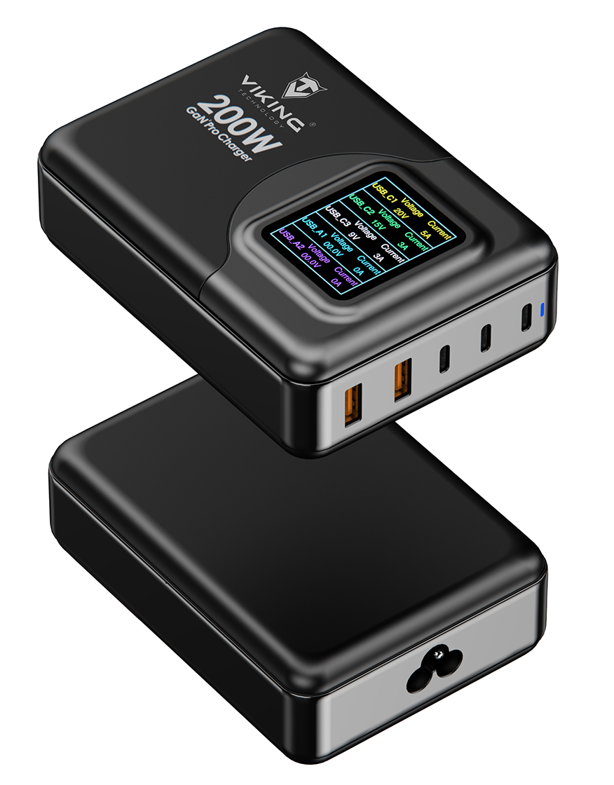 Viking USB GaN charger 200W PD PRO 