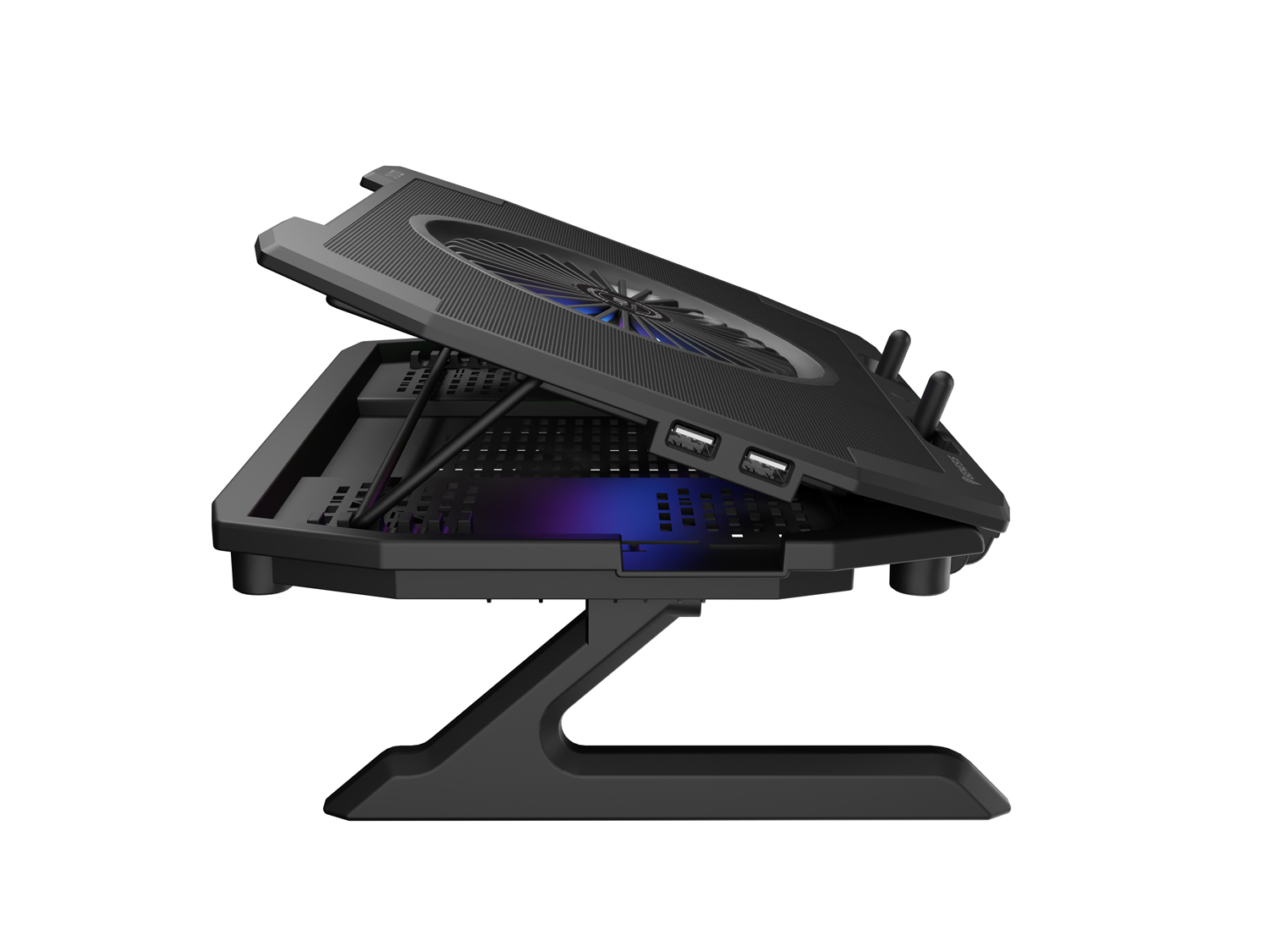 Chladiaca podložka pre NB Genesis OXID 260, LED, 15, 6-17, 3" 4xvetrák, 2xUSB 