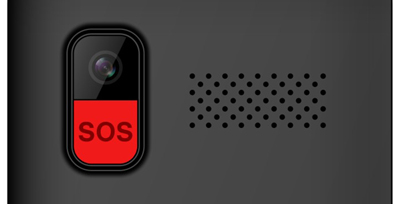EVOLVEO EasyPhone XO, mobilný telefón pre seniorov s nabíjacím stojanom (čierna farba) 