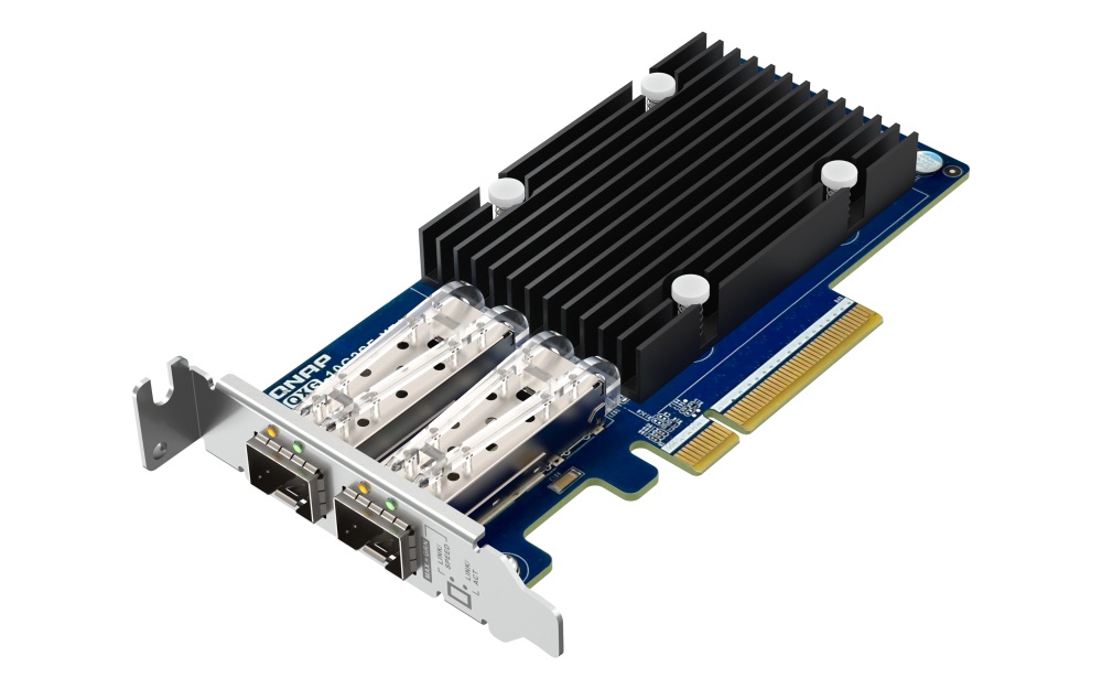 QNAP QXG-10G2SF-X710 - 2x 10GbE SFP+, PCIe Gen3 x8 