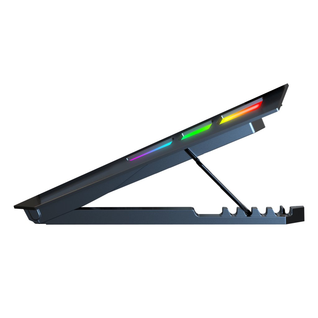 EVOLVEO Ania 16, chladiaca podložka pod notebook, 5x ventilátor, RGB podsvietenie 