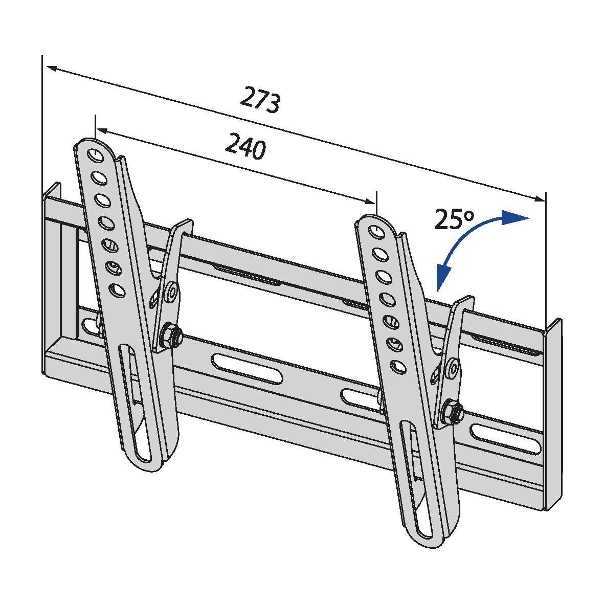 TB TV wall mount TB-251 up to 42", 20kg max VESA 200x200 