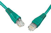 SOLARIX patch kábel CAT5E UTP PVC 1m zelený non-snag proof