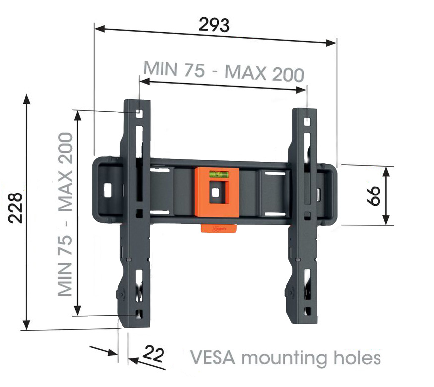 Vogel&quot;s TVM 1203, fixní TV držák pro obrazovky 19-50", 30 kg 