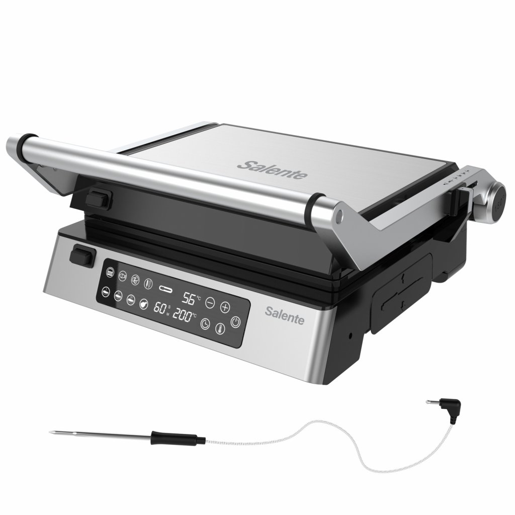 Salente FlamePro kontaktný gril s externou teplotnou sondou 