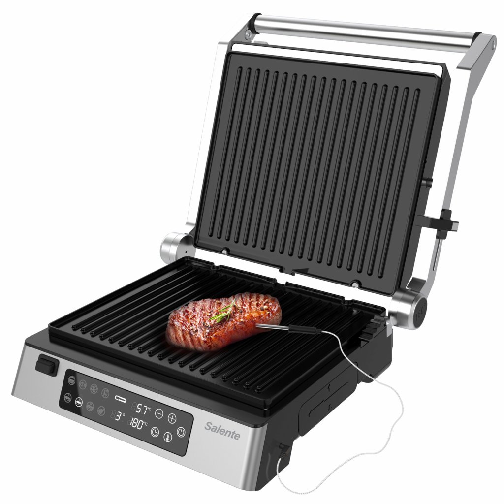 Salente FlamePro kontaktný gril s externou teplotnou sondou 