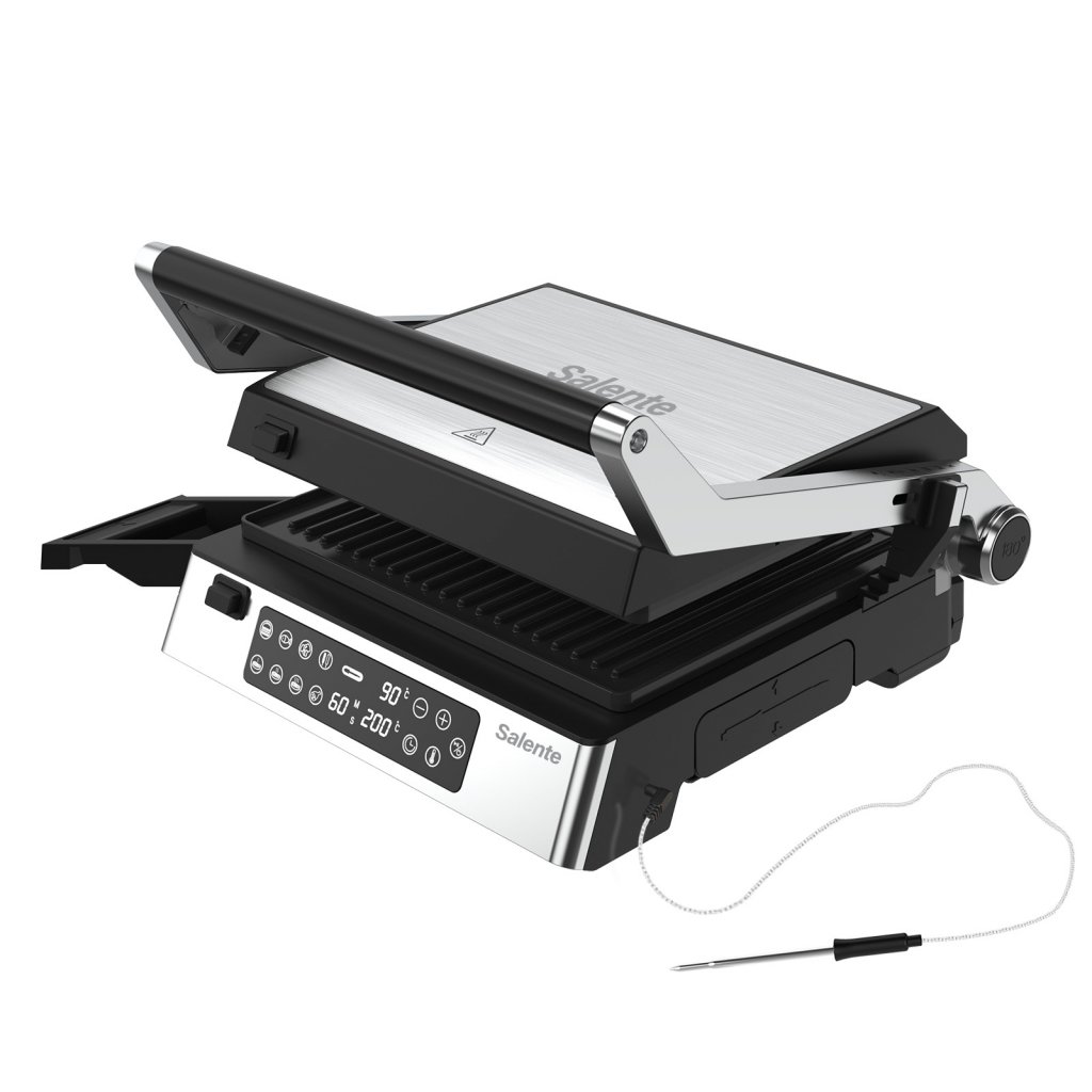 Salente FlamePro kontaktný gril s externou teplotnou sondou 