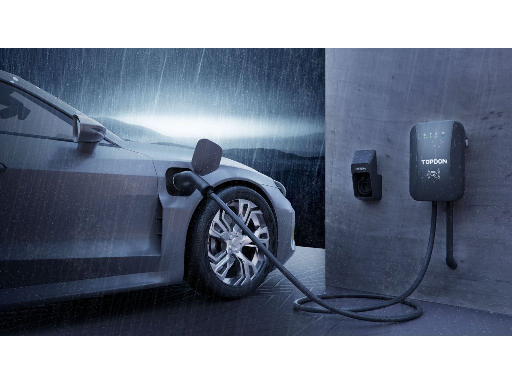 TOPDON PulseQ AC Home - 22kW/ konektor IEC62196-2 Typ/ aplikácia/ LED ukazovateľ/ IP65 a IK10/ 5m 