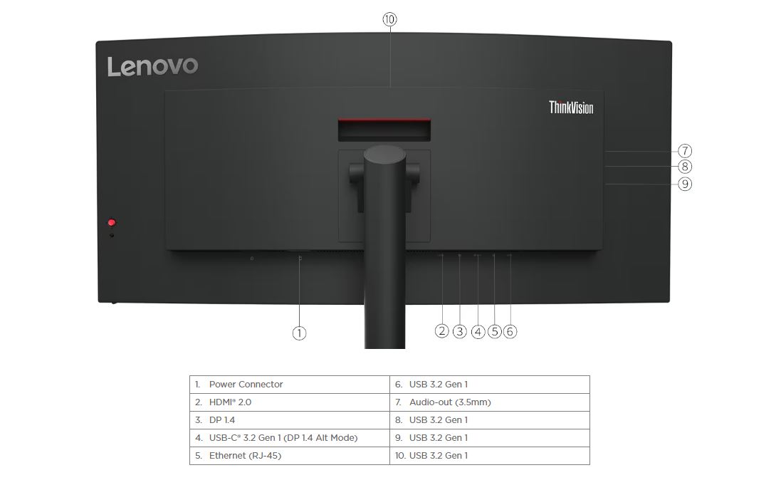 Lenovo ThinkVision/ T34w-30/ 34"/ VA/ 3440x1440/ 60Hz/ 6ms/ Black/ 3R 