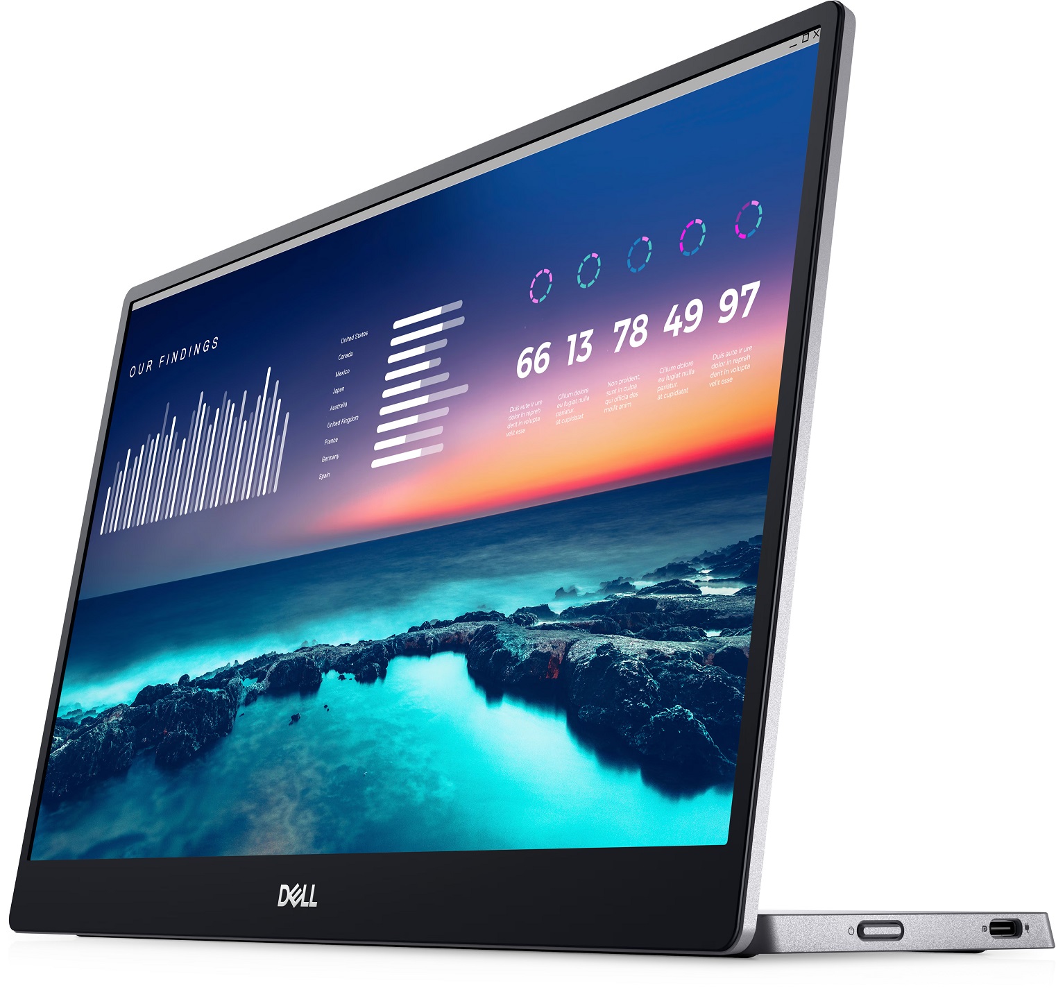 14" LCD Dell P1424H Portable LCD 3Y-NBD 