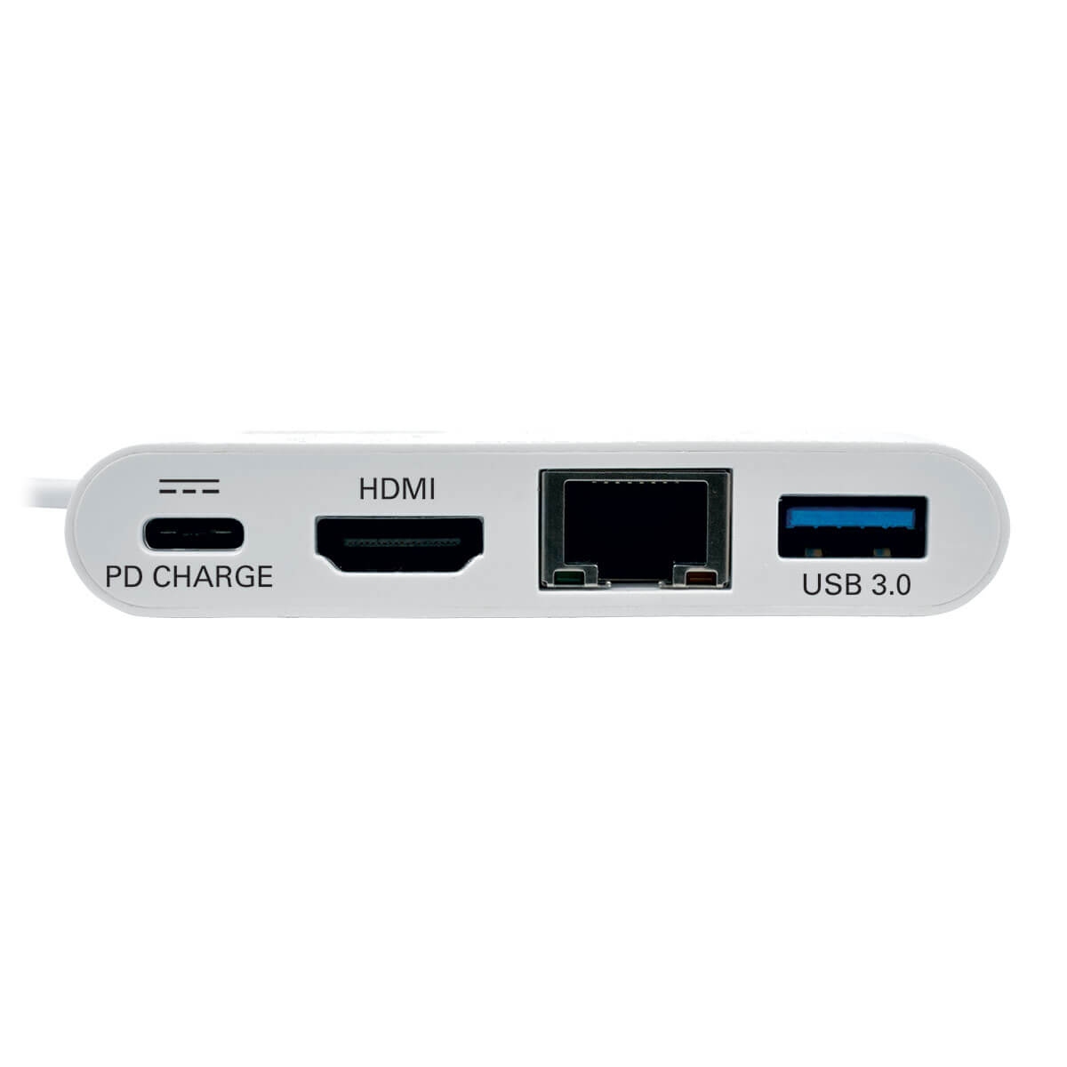 Tripplite Mini dokovací stanice USB-C / HDMI, USB 3.0, GbE, 60W nabíjení, HDCP, bílá 