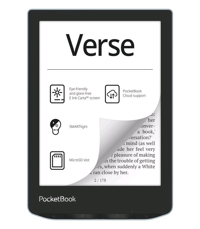 E-book POCKETBOOK 629 Verse Bright Blue, modrý