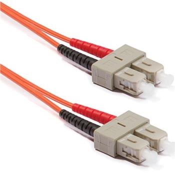 Optický patchkábel duplex SC-SC, 50/ 125 um MM, 1m, OM2