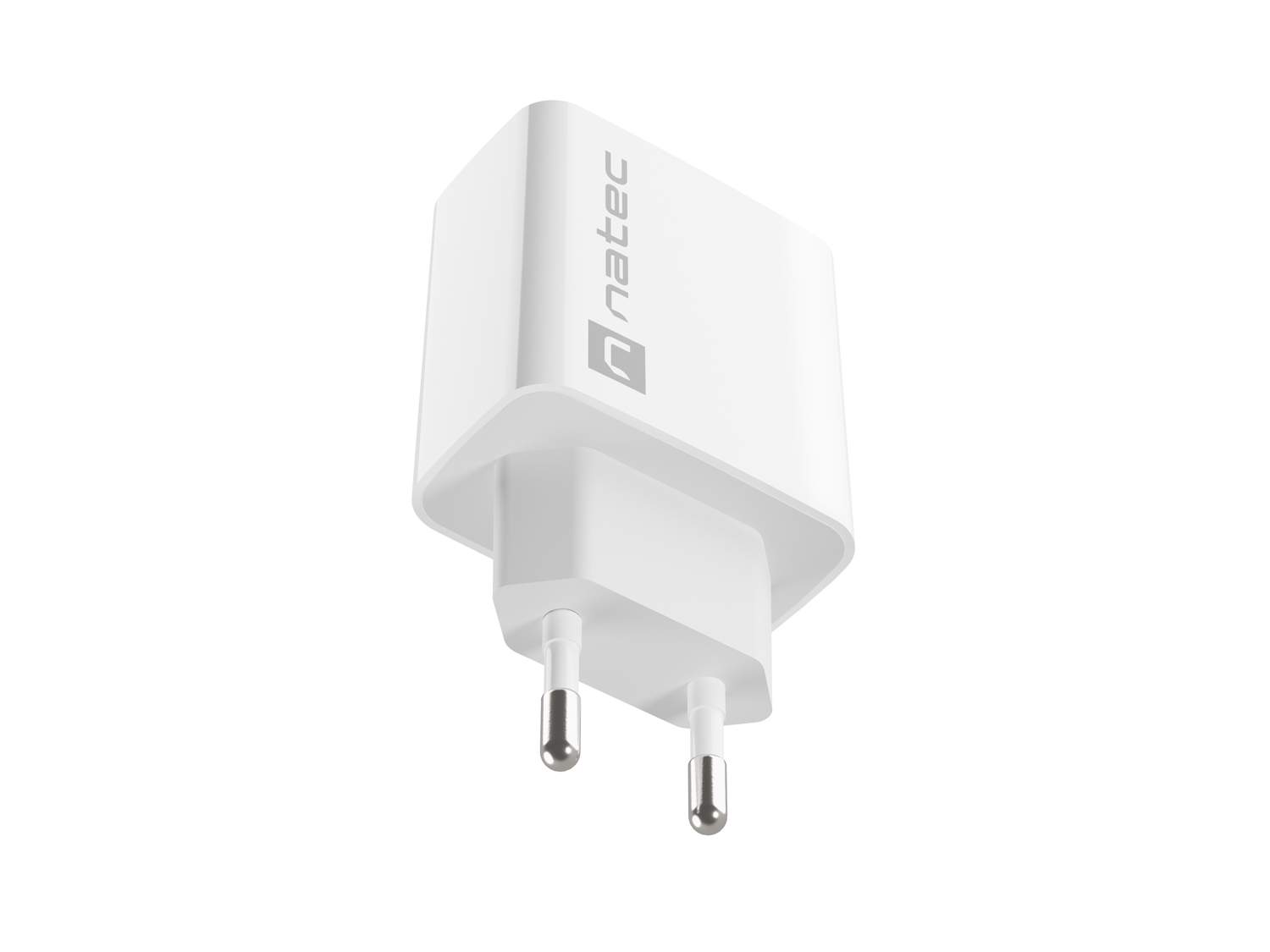 Univerzálna nabíjačka Natec RIBERA 18W 1X USB-A, biela 