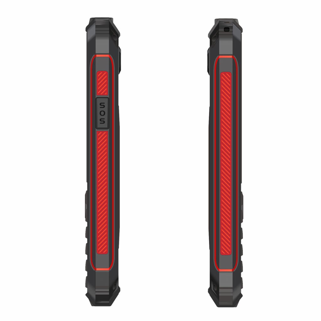 EVOLVEO StrongPhone W4, IP68 odolný Dual SIM telefón, 2, 8" LCD, 2500mAh, Powerbanka, čierno-červený 
