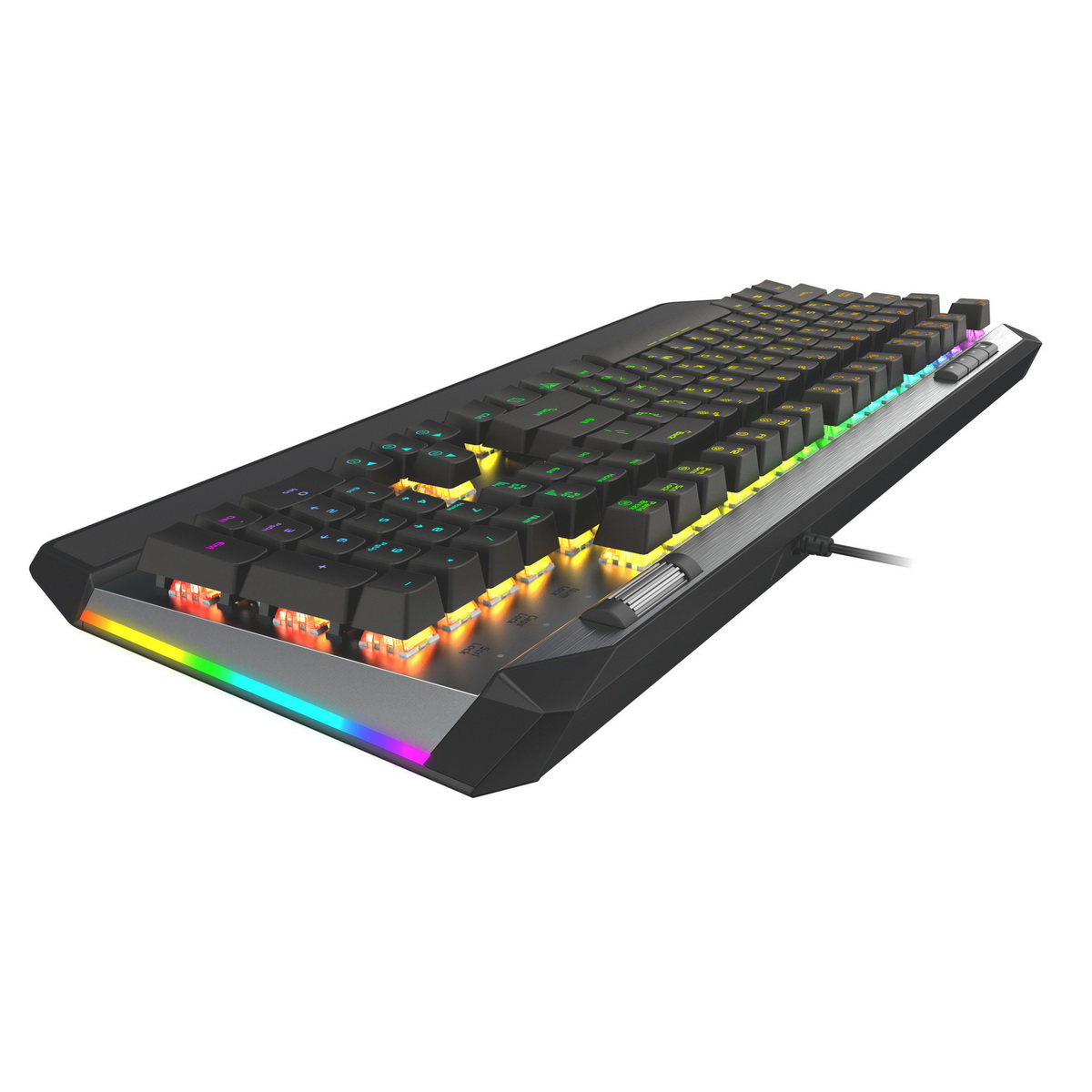 Patriot Viper 765 RGB/ Drôtová USB/ RU layout/ Čierna-strieborná 