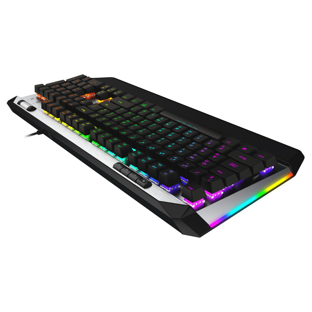 Patriot Viper 765 RGB/ Drôtová USB/ RU layout/ Čierna-strieborná 