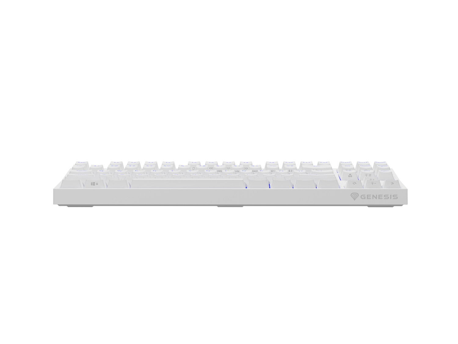 Genesis herná mechanická klávesnica THOR 404/ RGB/ Khail Box Brown/ Drôtová USB/ US layout/ Biela 
