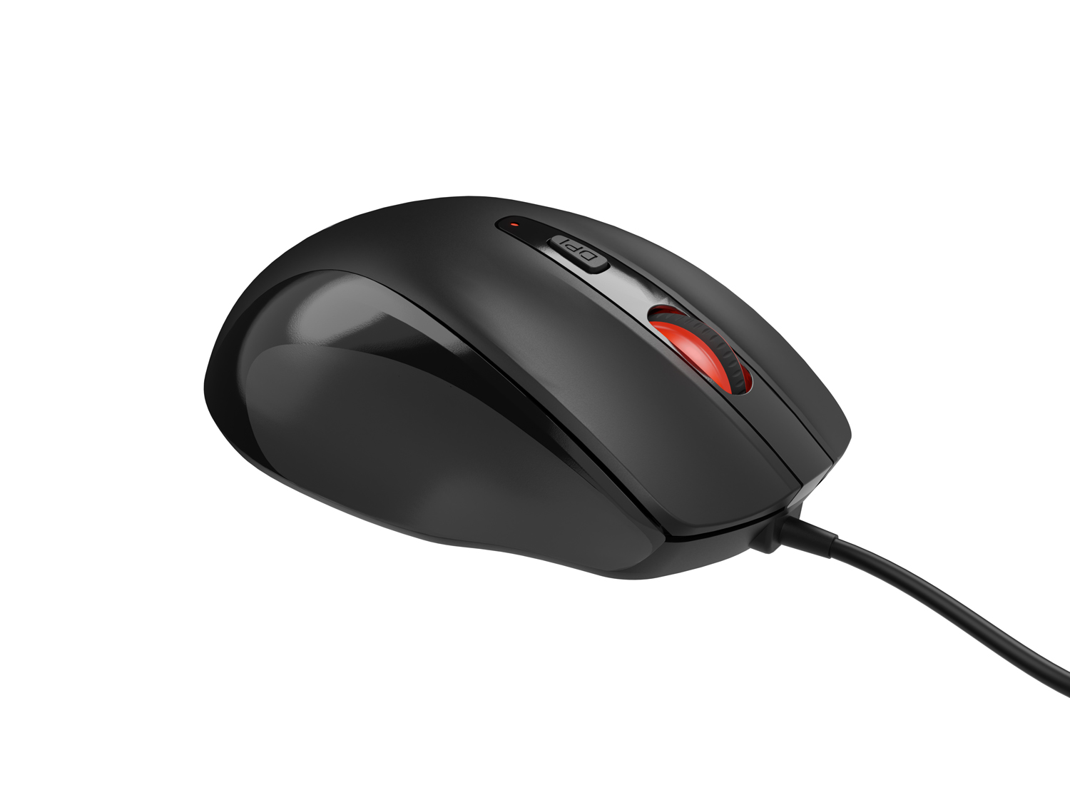 Natec optická myš PIGEON 2/ 4 000 DPI/ Kancelárska/ Optická/ 4 000 DPI/ Drôtová USB/ Čierna 
