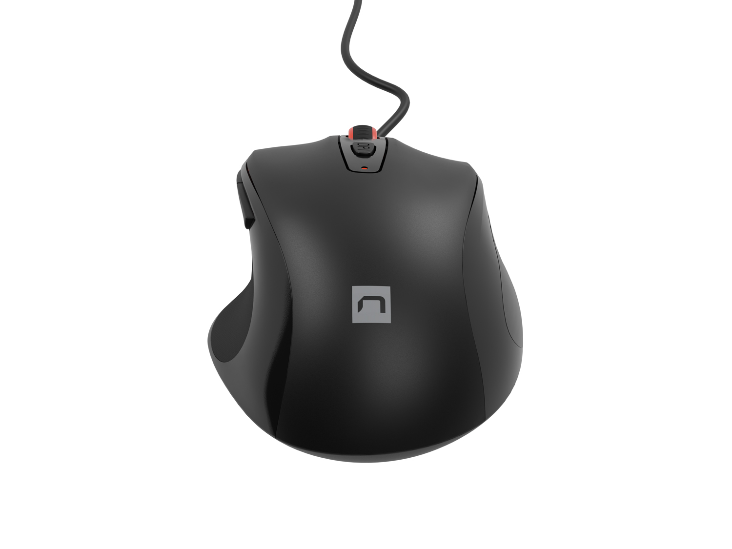 Natec optická myš PIGEON 2/ 4 000 DPI/ Kancelárska/ Optická/ 4 000 DPI/ Drôtová USB/ Čierna 