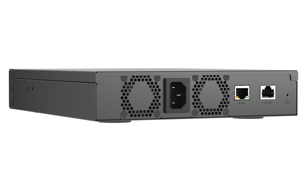 QNAP riadený switch QSW-M7308R-4X (4x 100GbE porty + 8x 25GbE porty, polovičná šírka) 