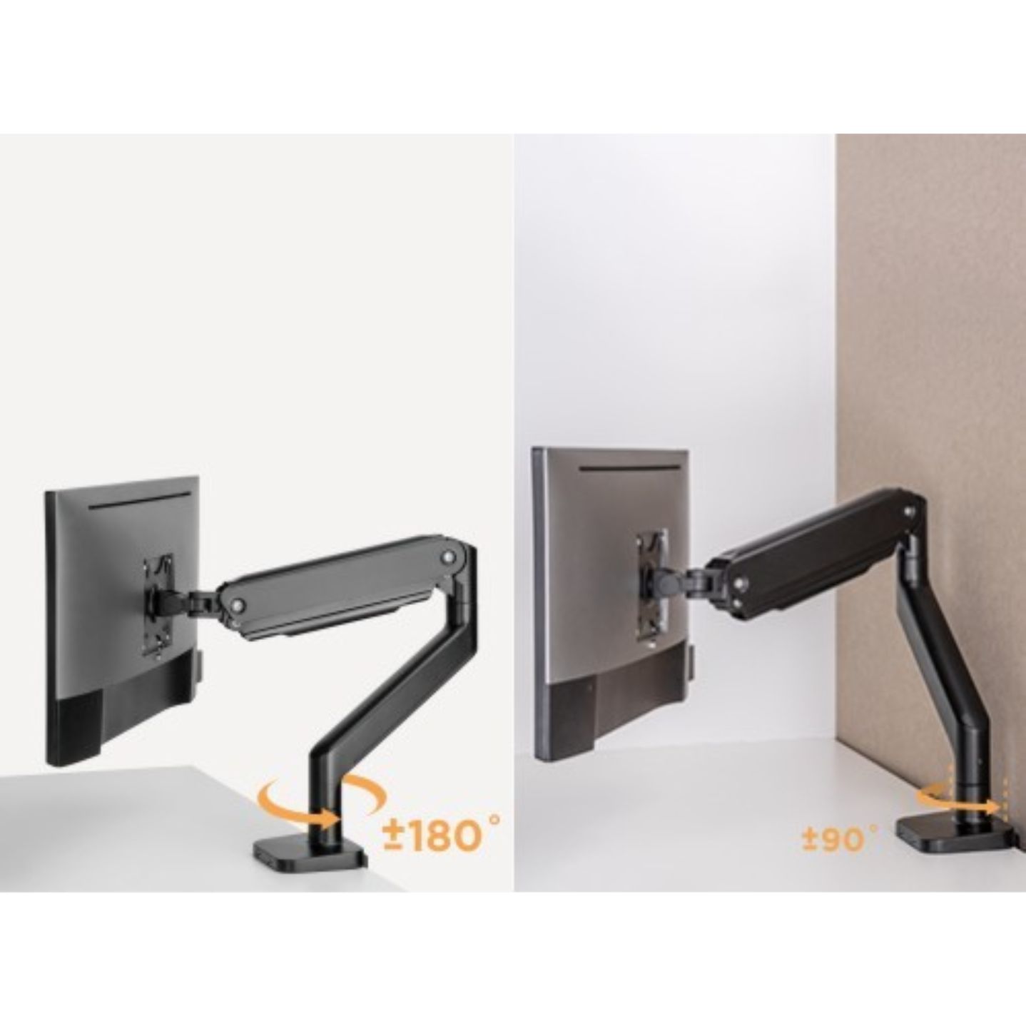 Držiak monitora Brateck LDT60-C012 jedno rameno mechanická pružina Heavy Duty 