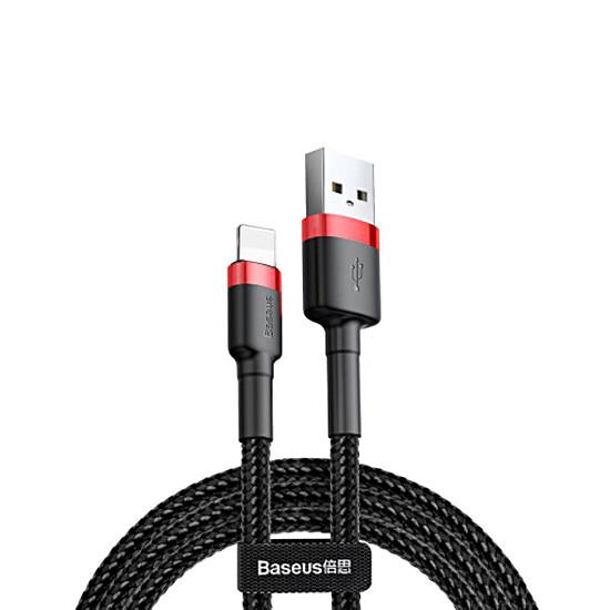 Baseus dátový kábel Cafule Lightning 2m 1, 5A červeno-čierny